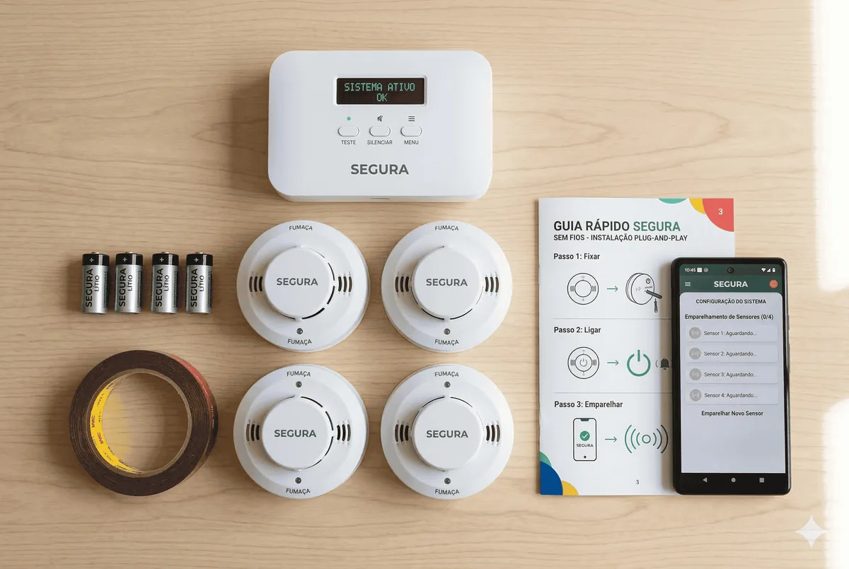 Passo a passo: como instalar alarme de incêndio sem fios